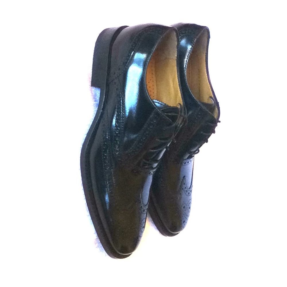 New/ boxed/ Leather wind tips dress shoes.